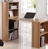 书桌书架组合直角 学生书桌书柜组合 简约现代卧室书房电脑桌