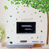 大型绿荫仿真树叶墙贴 客厅卧室背景贴画沙发电视墙橱窗装饰贴纸