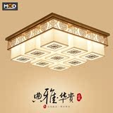 现代新中式吸顶灯客厅餐厅卧室复古中国风大气酒店正方形房间灯具