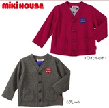 日本代购直邮MIKI HOUSE新款男宝开衫卫衣卡通汽车13-5802-959