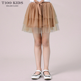 T100 KIDS童装女童半身裙子儿童公主短裙中大童纱裙E3334801
