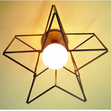 五角星吸顶灯创意客厅卧室过道门前灯LED灯具简约现代个性吊灯饰
