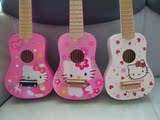 Hellokitty猫21寸木质儿童吉他玩具早教小吉他尤可里里6弦可弹奏