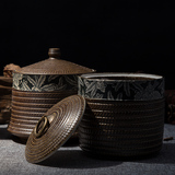 景德镇手工陶瓷茶叶罐储蓄罐装饰摆件摆设 客厅茶几创意个性礼品