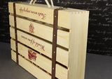 六只红酒木盒子进口葡萄酒包装礼盒酒箱新款现货红酒木盒6支酒盒