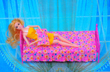小玛哈拉娃娃玩具可用家具卧室大床睡床双人床玩具床