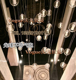 水晶玻璃LED气泡圆球吊灯 流星雨 现代简约时尚创意餐客厅灯饰