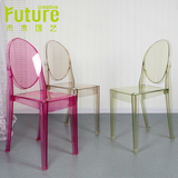 透明椅无扶手魔鬼椅精灵椅 欧式休闲餐厅椅 会展婚礼户外塑料椅子