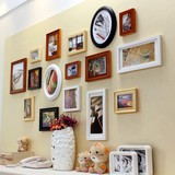 实木照片墙相框墙创意欧式相框挂墙组合客厅餐厅卧室装饰画相片墙