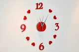 包邮创意时尚挂钟 现代个性钟表 可移除墙贴艺术静音时钟钟表墙贴
