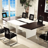 金逸特价办公家具 简约烤漆会议桌 贴实木木皮培训洽谈桌条形桌