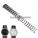 文图拉钢表带 适合天梭1853 T086豪致钢带钢链表带手表链T086407A