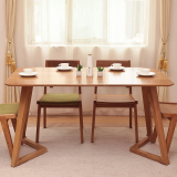 优尚北欧实木餐桌宜家简约现代长方形餐厅桌咖啡馆创意木餐桌特价
