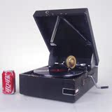 老上海 怀旧收藏 哥伦比亚 古董手摇留声机 Columbia 78转 音质良