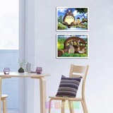宫崎骏 龙猫动漫 客厅书房相框装饰画挂画 电影海报 礼物礼品包邮