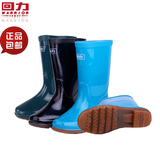 春季新款回力中筒雨鞋女士时尚优质雨靴防水防滑耐磨水鞋牛筋底水