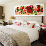 钻石画卧室满钻新款 5d客厅点钻花卉玫瑰花大幅十字绣床头画