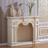 欧式壁炉 美式实木白色装饰柜 欧式正品玄关柜 白蜡木实木壁柜