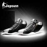 吉普森夏季男鞋YH815韩版潮鞋真皮鞋子男生板鞋黑白运动休闲鞋男
