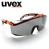 包邮UVEX灰色护目镜防护眼镜太阳镜墨镜防紫外线防尘防风骑行镜