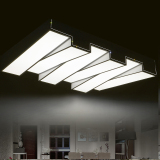 大厅吸顶灯个性创意客厅灯长方形变色LED卧室灯具大气铁艺异形灯