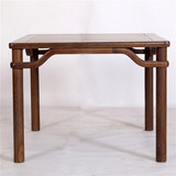 红木家具 鸡翅木餐桌方桌 明清古典四方桌中式实木正方形小方桌