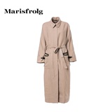 Marisfrolg玛丝菲尔 素雅羊毛混纺外套 2016商场同款春装新女装