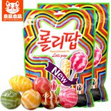 韩国进口乐天冰激凌水果棒棒糖2包组合 糖果零食大礼包糖果袋装