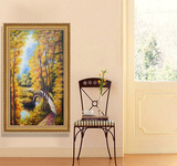 日康 欧式风景油画 纯手绘客厅走廊过道卧室挂画 玄关有框装饰画