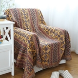 沙发盖毯午睡毯全美式纯 双面针织单双人夏季盖毯 棉线毯休闲毯地