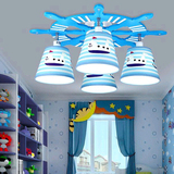 创意船舵地中海LED吸顶灯具 温馨浪漫儿童房间男孩主卧室卡通灯饰