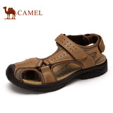 【新品】Camel/骆驼男鞋 2016夏季新款牛皮耐磨透气沙滩男款凉鞋