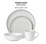 ROYAL DOULTON外贸出口原单尾货厨房餐具陶瓷西餐盘 四件套 正品