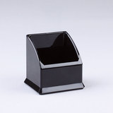 黑色单格遥控多功能桌面化妆品收纳盒收纳架 亚克力桌面物品盒