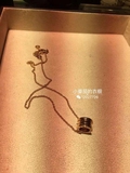韩国 正品 代购 Bvlgari 宝格丽三环弹簧项链黑白陶瓷玫瑰金三色
