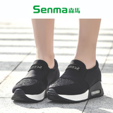 SENMA/森马女鞋2016春季新品懒人鞋内增高韩版板鞋一脚蹬休闲鞋女