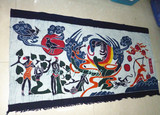 贵州蜡染画民族特色手工艺品家居酒店装饰品壁挂画桌布云南蜡染画