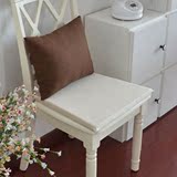 纯色素色米色 全棉布艺椅垫/餐椅垫/坐垫/海绵垫/椅子垫/凳子垫