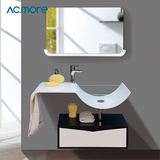 acmore创意浴室柜组合洗脸面盆实木组合柜现代简约大理石洗手盆柜