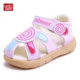 安贝儿女童凉鞋夏季儿童凉鞋 软底透气宝宝凉鞋婴儿学步鞋机能鞋