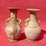 古董瓷器古玩瓷器宋代瓷器双耳瓶一对花瓶瓷器包老包真老窑瓷器