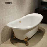 果敢 珠光板浴缸加厚亚克力欧式贵妃浴缸可移动1.6米1.8米Z021