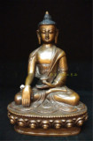 精美7寸尼泊尔纯铜释迦牟尼佛像 藏传佛教
