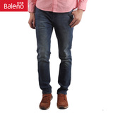 Baleno/班尼路牛仔裤秋冬男装新款低腰小直脚修身牛仔88541015