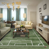 绿色足球场地毯 茶几地毯纯羊毛地毯 定制卧室地毯 客厅环保地毯