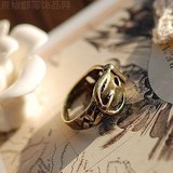 欧美原创复古精致特色 古铜皮带环戒指  仿古宫廷时尚必备
