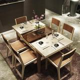2016.2016.折叠化玻璃小户型电磁炉实木折叠餐桌椅组合缩长方形钢