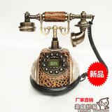 高档仿古欧式电话机时尚创意复古老式家居摆设美式古董座机电话