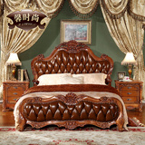 欧式婚床实木床美式新古典皮艺双人床1.8米卧室公主床1.5米田园床