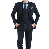 韩国代购男装秋款时尚西装男韩版高端加厚潮优雅男士修身西服套装